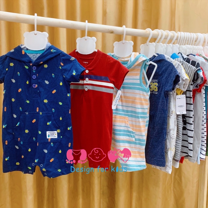 (Size 0-3m) Body đùi romper xuất dư xịn các hãng cho bé trai