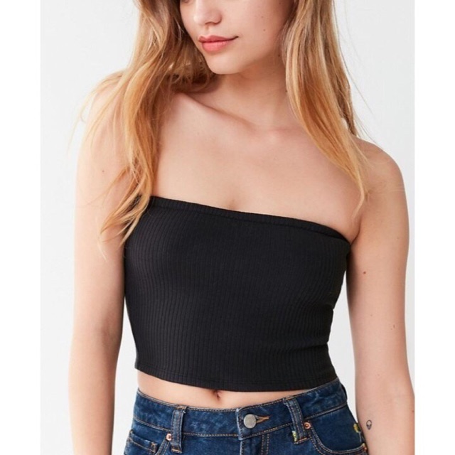 [Mã FAMAYWA giảm 10K đơn 50K] Áo Ống Trơn - Black &amp; White Basic Tube Top