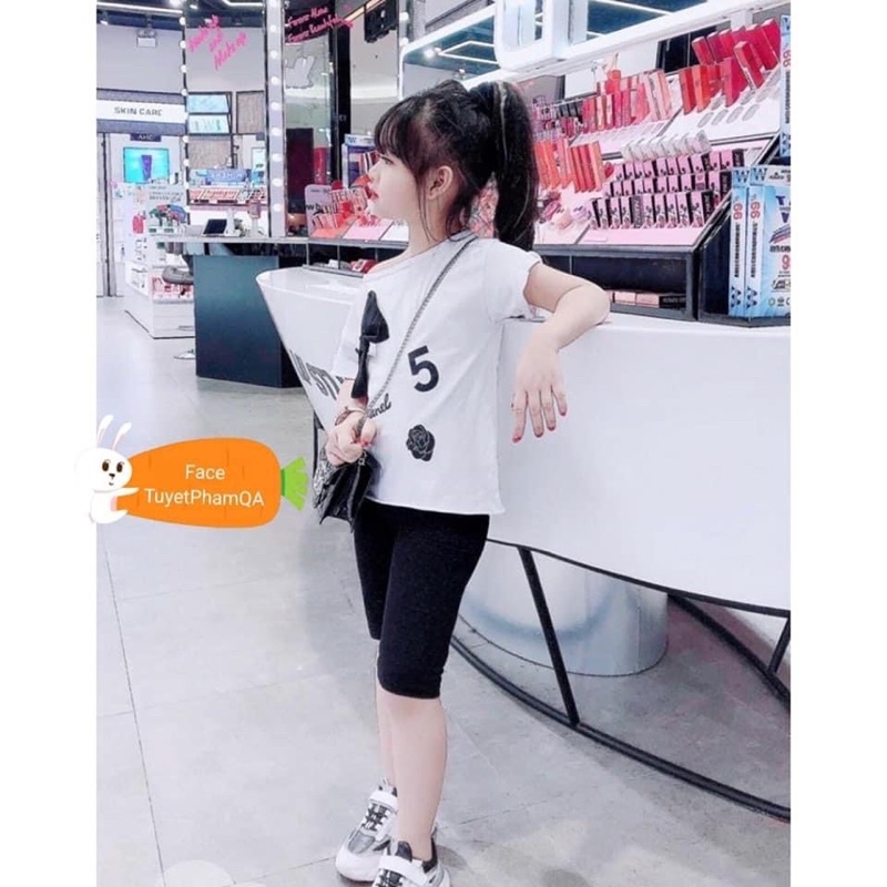 SÉT 5 QUẦN LEGGING ĐÙI TRƠN CHO BG