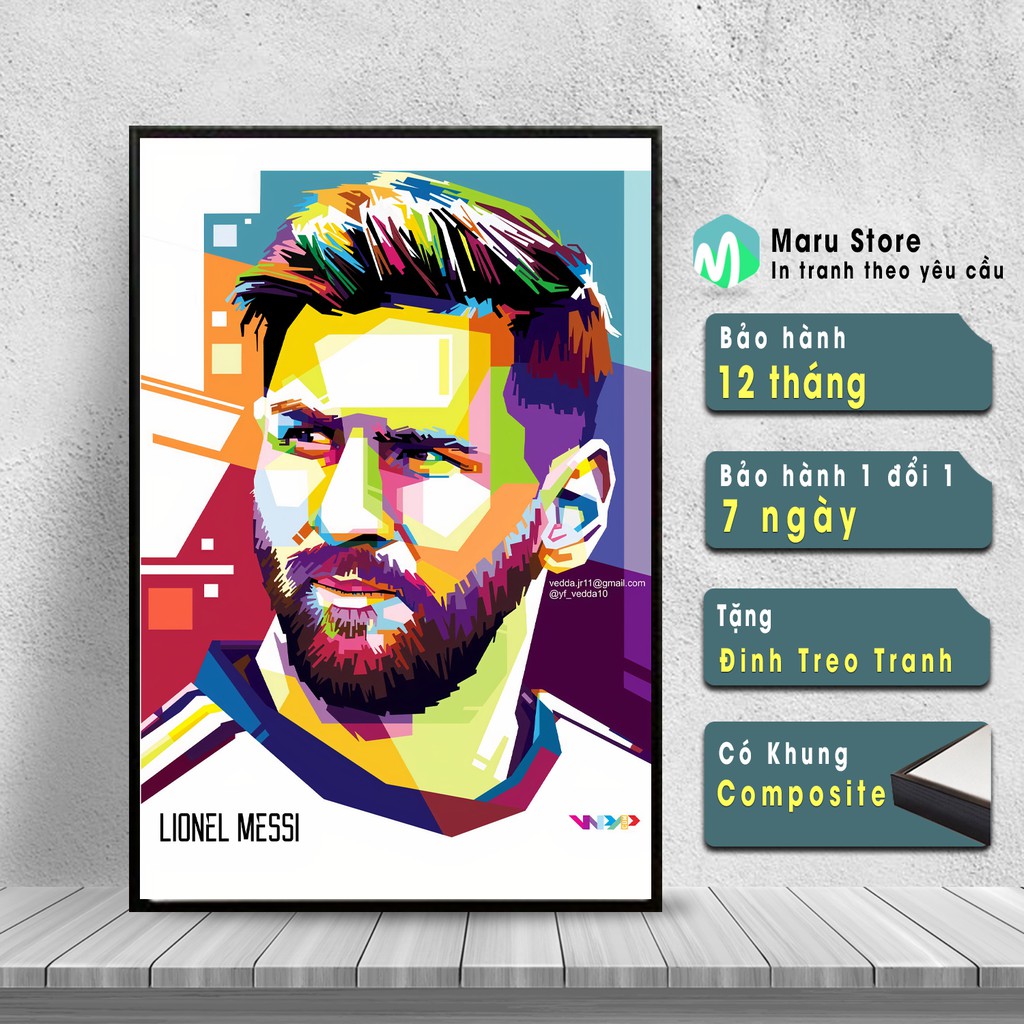 Tranh Messi Treo Tường, Chuyên Trang Trí Phòng Net