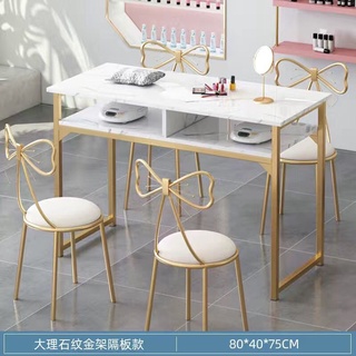 Bàn nail mặt gỗ giả đá