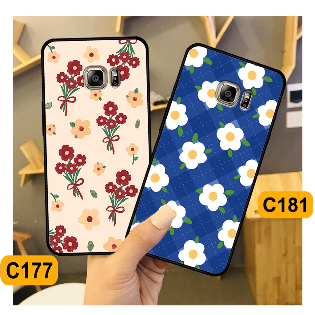 Ốp Samsung Note 5 - S6 - S6 Edge - S7 - S7 Edge in hình hoa cỏ nhẹ nhàng,họa tiết caro xinh xắn.ốp lưng chống sốc