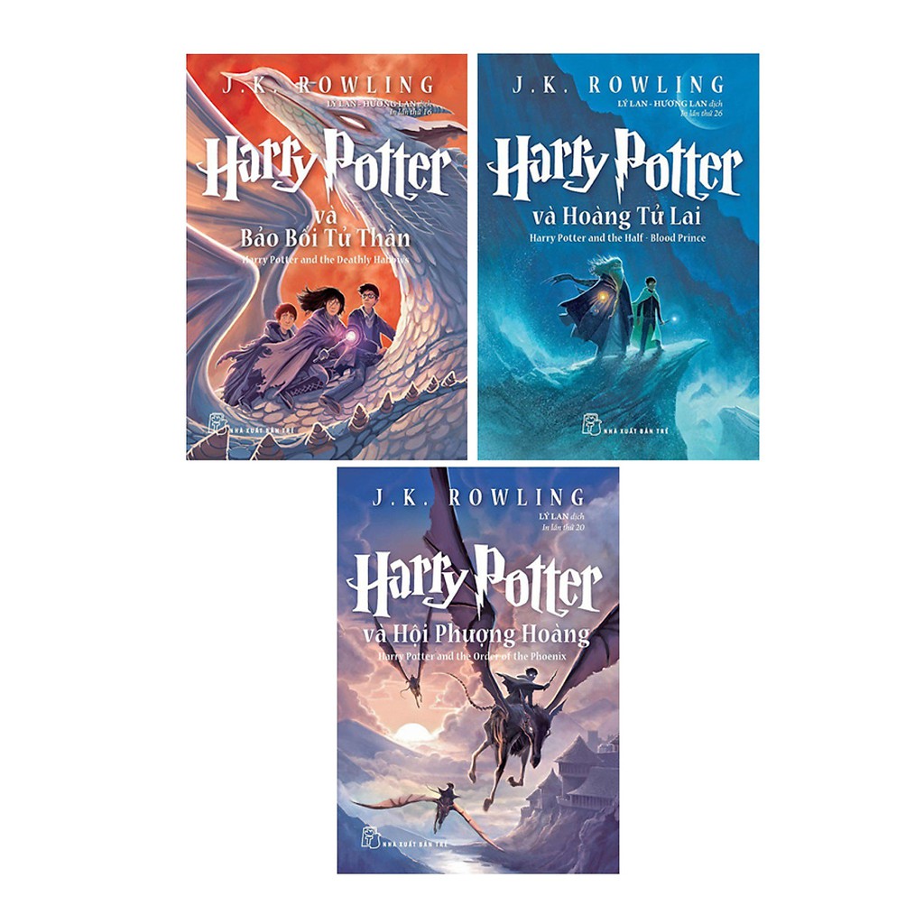 Sách- Combo 3 cuốn Harry Potter(tập 5+6+7)