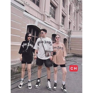 bộ thun đùi nam nữ tay lỡ palm angels CH65