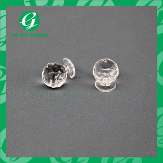 Tay nắm nhựa mica trong suốt hình tròn