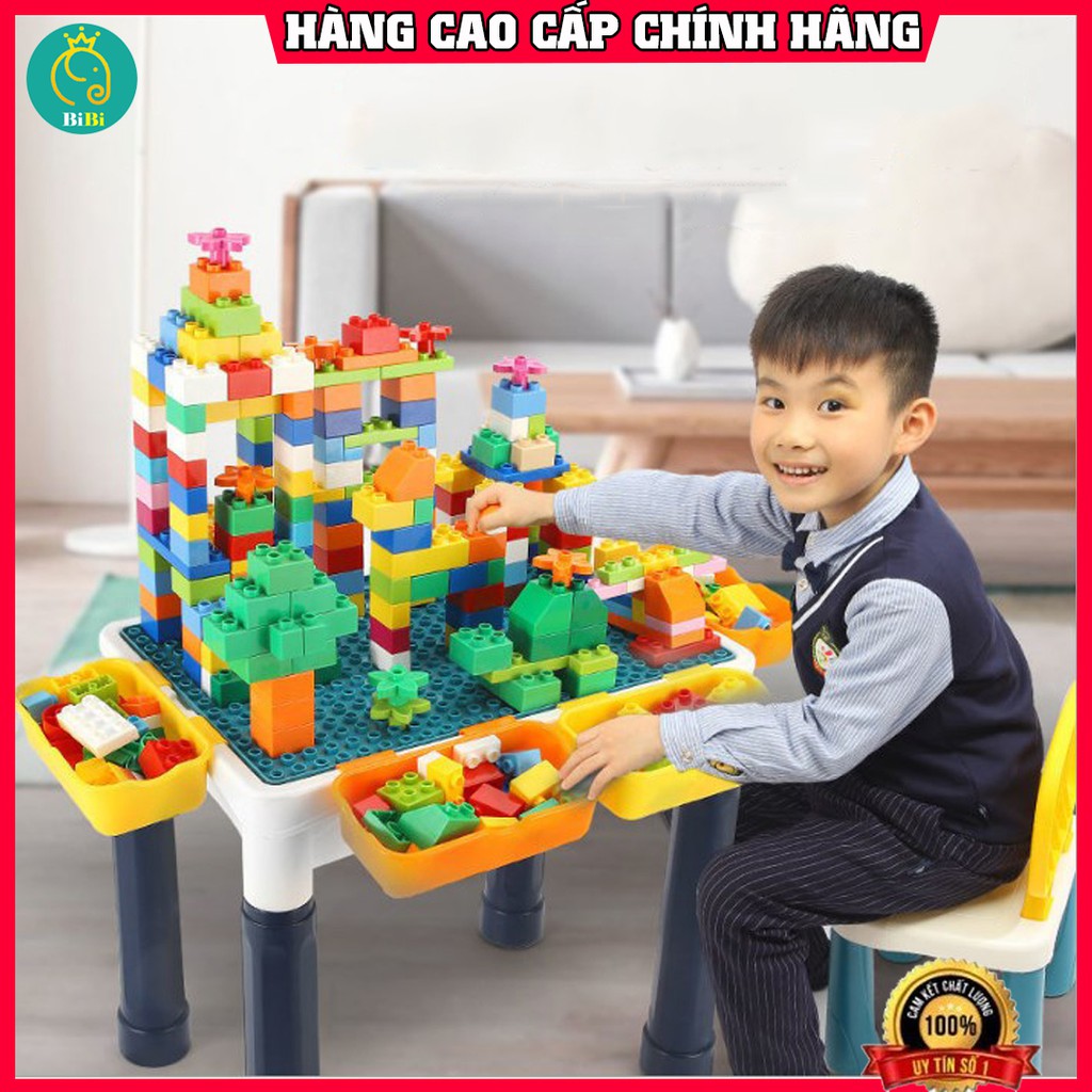 Bàn lego đa năng ⚡LOẠI ĐẸP-FREESHIP⚡ bộ đồ chơi lego, xếp hình, lắp ghép 120 chi tiết nhựa abs cao cấp