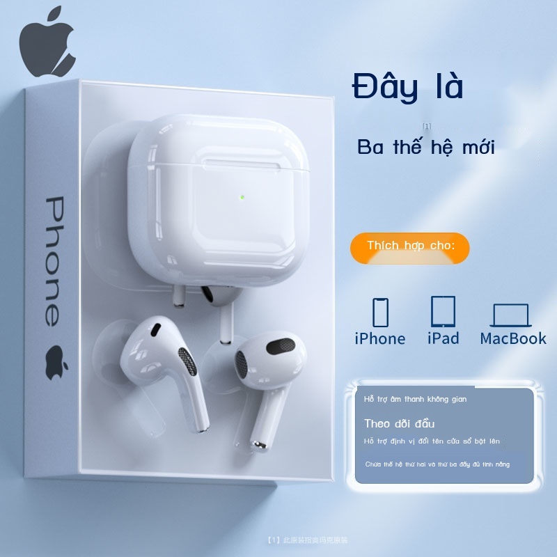 ✱₪✽Phù hợp với Apple tai nghe bluetooth không dây airpods3 thế hệ hai tai in-ear ba thế hệ chính hãng Android nói chung