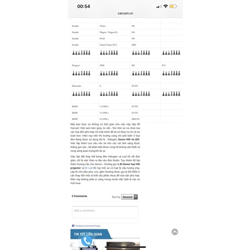 Bộ Xenon Aozoom Cắm Zin Các Dòng Xe - bóng đèn tăng sáng gồm 2 Ballast và 2 bóng 5.500k - Công nghệ Đức - Chính hãng