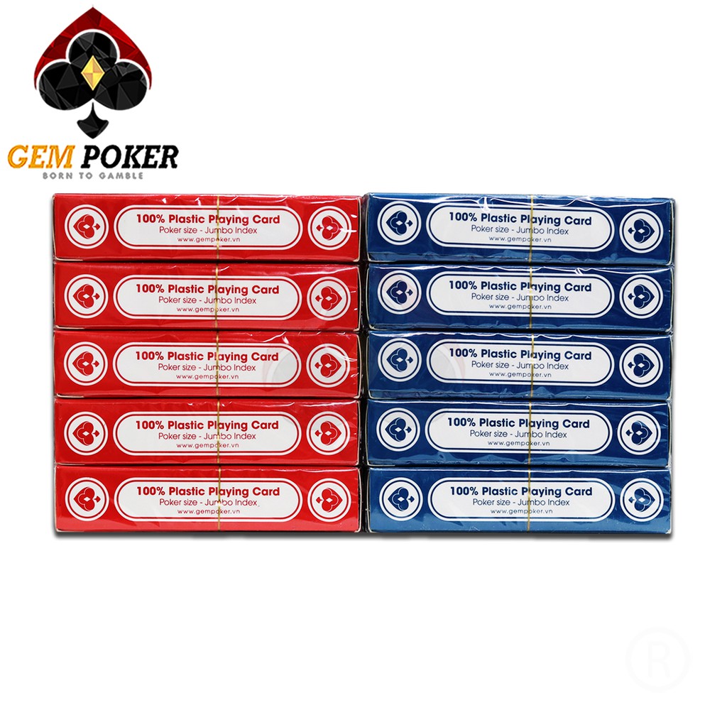⚜️BÀI GEM POKER MOSAIC CAYENNE® 100% PLASTIC⚜️