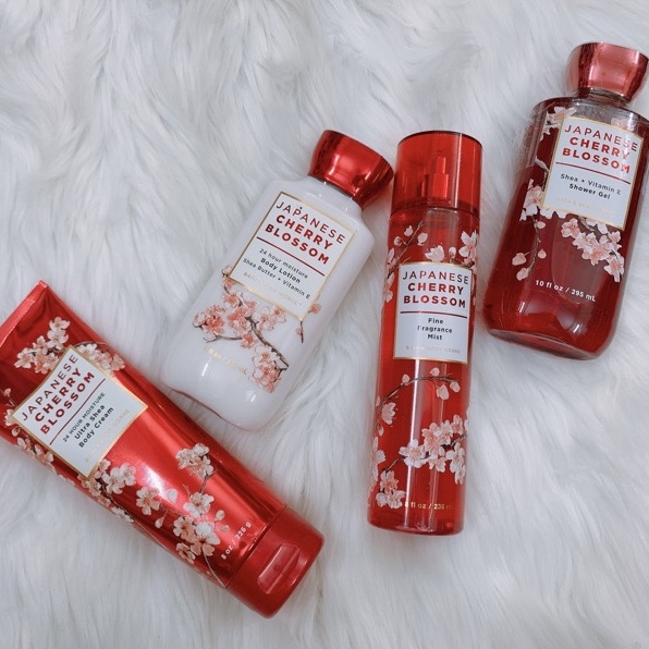 💟Sản Phẩm Tắm Lotion Bodymist Xịt Thơm Toàn Thân Bath & Body Works - Japanese Cherry Blossom