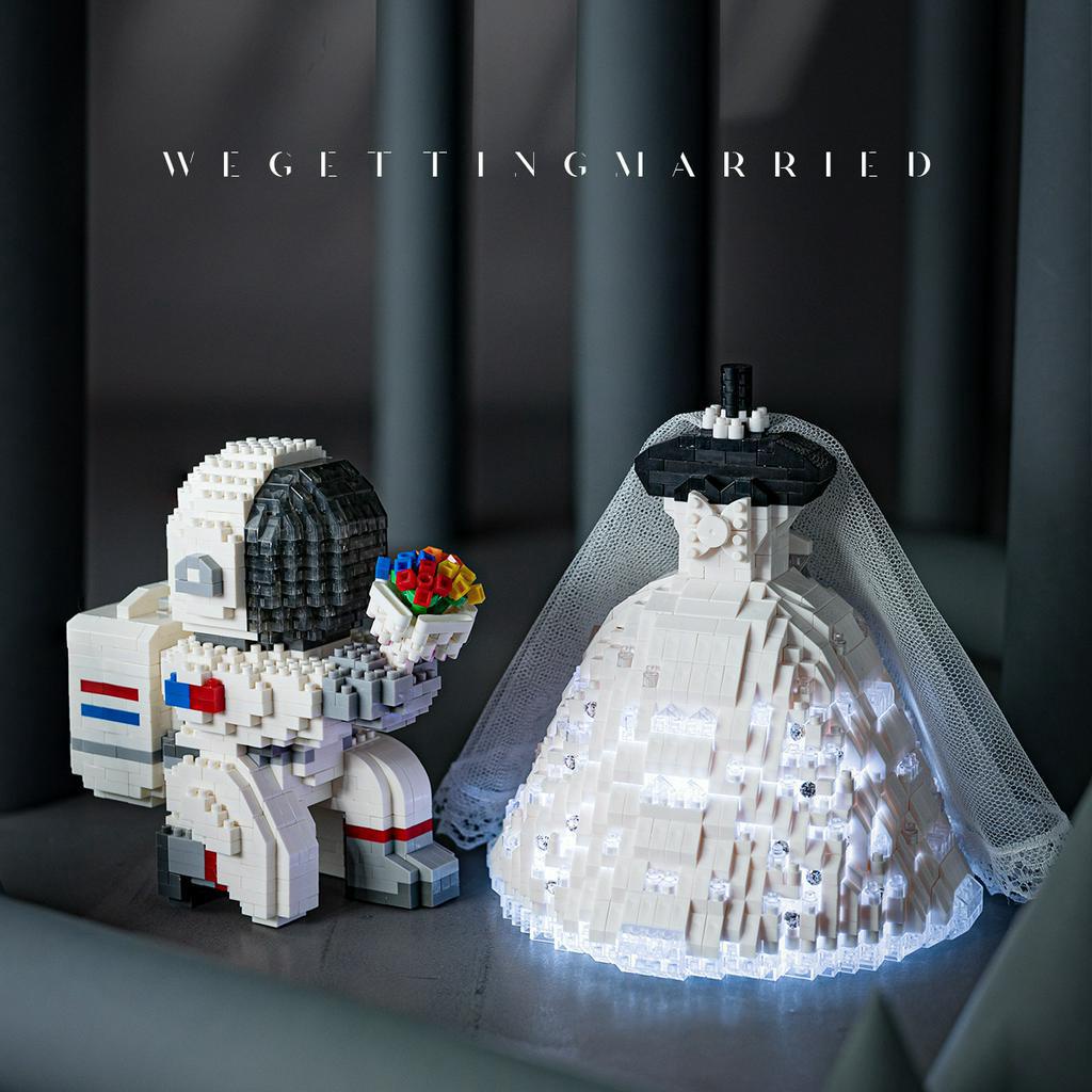 * Áo Cưới Khối Xây Dựng Nhựa Nhỏ Dễ Thương Màu Sắc Tươi Sáng Tinh Tế Micro Cho Bé Gái Sinh Nhật MARGIE A.