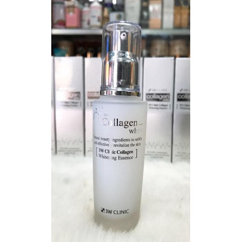 Tinh Chất Serum Dưỡng Trắng Da 3W Clinic Collagen Whitening Essence Hàn Quốc 50ml Giúp Dưỡng Ẩm & Mờ Thâm Căng Bóng Da