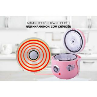 [SIÊU SALES MÙA DỊCH] Nồi cơm điện Sunhouse Happy Time 1.8L