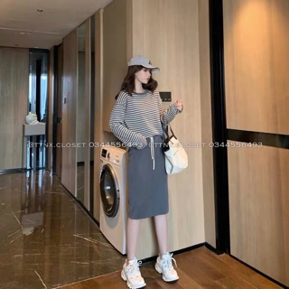 Set áo váy len Quảng Châu cao cấp