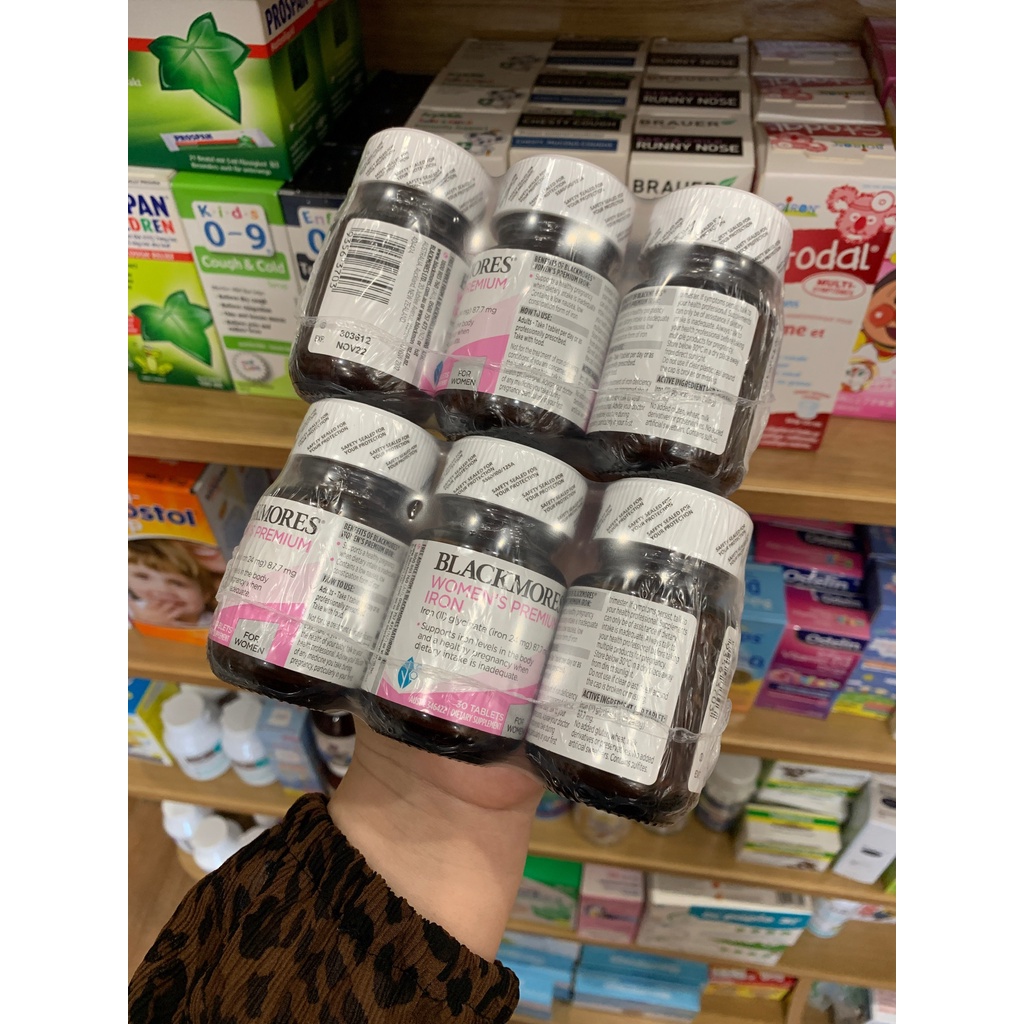 Viên sắt dành cho bà bầu Blackmores Iron for woman - lọ 30 viên
