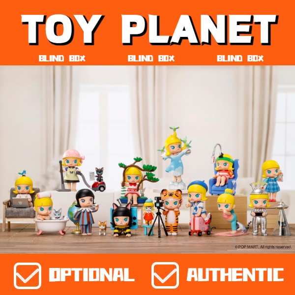 Búp Bê pop mart popmart Nghệ Thuật molly Một Ngày Bẻm chán Với Hộp Quà Tặng Dễ Thương
