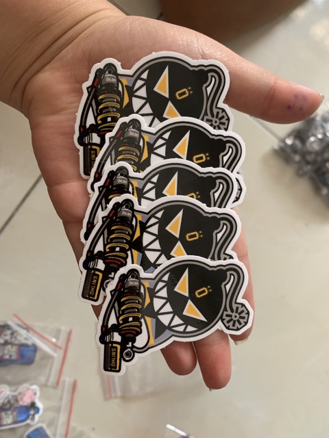 TEM STICKER NHỎ DÁN XE NGẦU BÁ CHÁY - SHOPPHUKIENXE