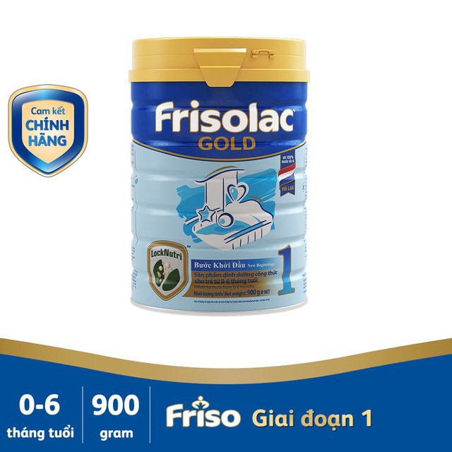 Sữa Frisolac gold 1 900g(mẫu mới)