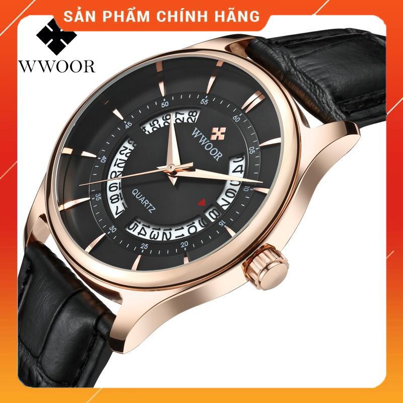 Đồng Hồ Nam Thời Trang WWOOR 8863 Chính Hãng dây da