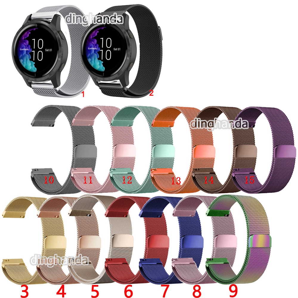 Dây đeo đồng hồ Milanese chất liệu inox sành điệu cho đồng hồ thông minh Garmin Venu Sq