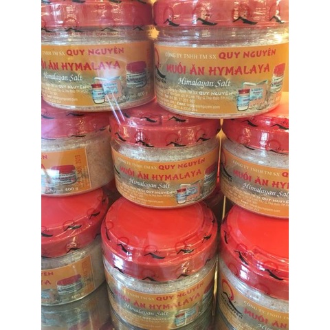 Muối Ăn Himalaya Quy Nguyên hủ 400gr