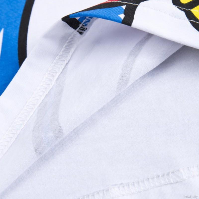 Bộ áo thun ngắn tay in hoạt hình + quần ngắn mềm mại cho bé trai