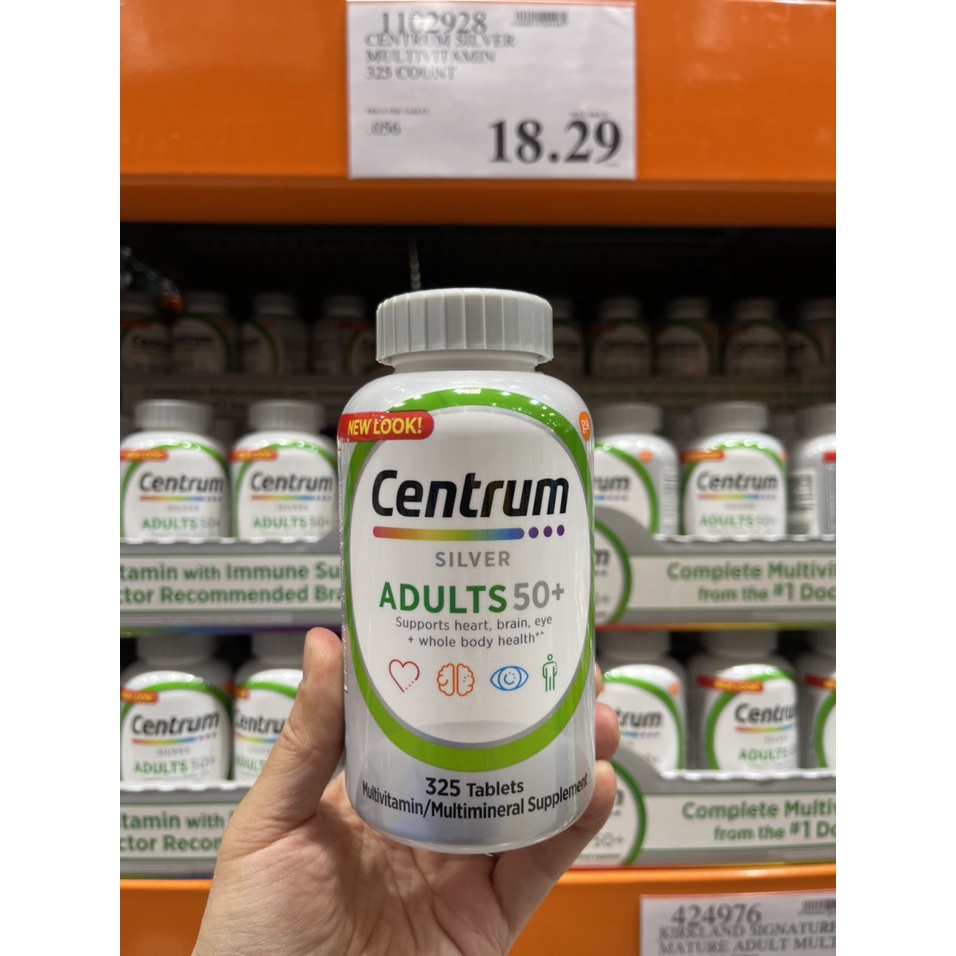 VITAMIN TỔNG HỢP CHO NAM VÀ NỮ 50+ Của Mỹ 325 Viên ( Mẫu Mới )