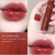 (CAM KẾT AUTH, TEM HIDDEN TAG) Son bóng Romand juicy lasting tint màu 17 19 20 21 12