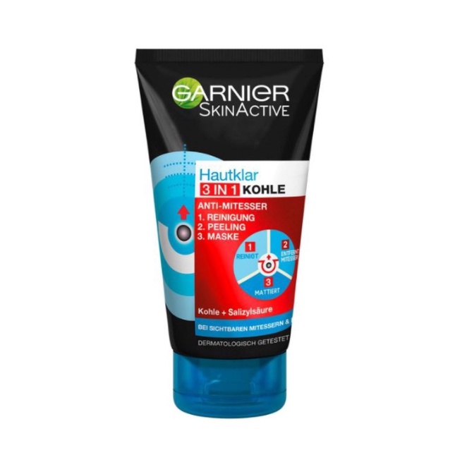 Sữa rửa mặt 3 trong 1 Garnier 150ml cho da mụn đầu đen, mụn ẩn, trứng cá - Shop Viloet