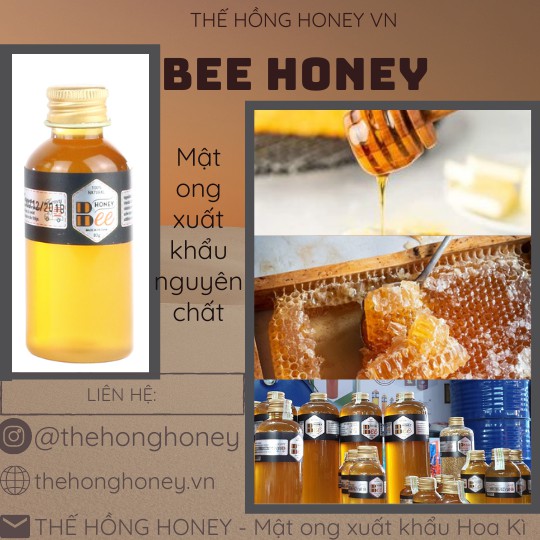 MẬT ONG NGUYÊN CHẤT Xuất Khẩu Hoa Kì 83g - Thế Hồng Honey