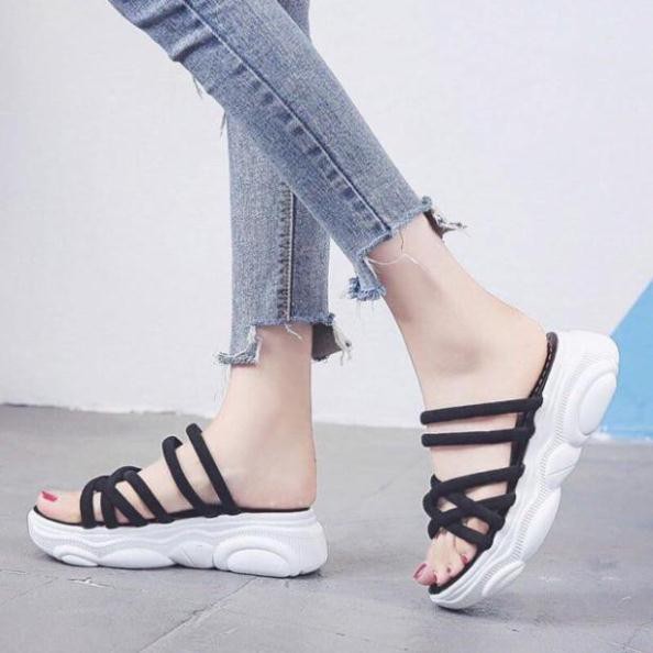 NEW Sandal độn đế mang được 2 kiểu hàng Quảng Châu