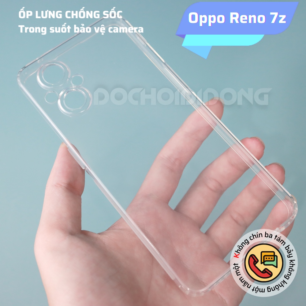 Ốp Lưng Dẻo Trong Suốt Cho OPPO RENO 7Z Chống Sốc Bảo Vệ Camera