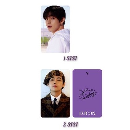 Thẻ ảnh thành viên nhóm nhạc Bts TAE ZOOM DICON