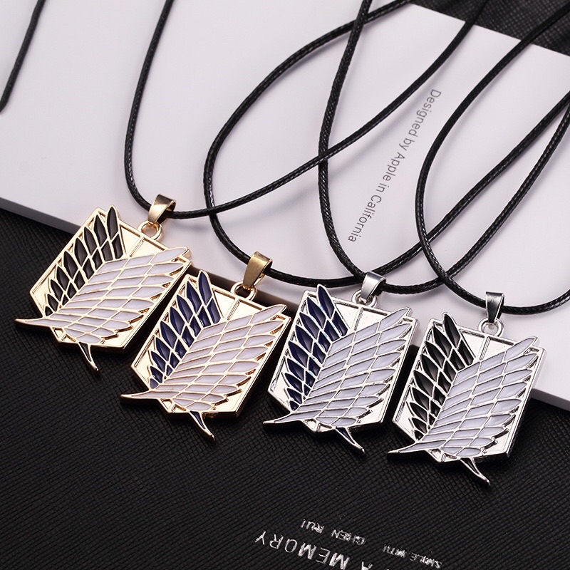 Vòng cổ Mặt Hình Đôi Cánh Phong Cách Attack on Titan