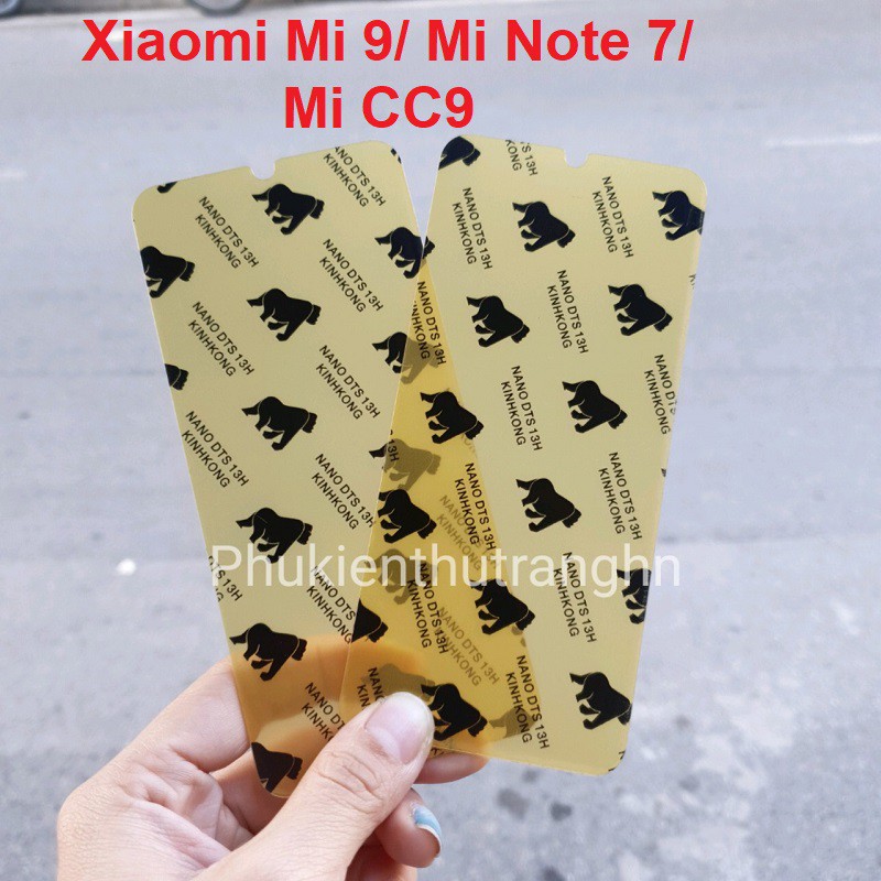 Dán cường lực dẻo nano siêu bền chống sứt mẻ cạnh cho Xiaomi Mi 9/ Redmi Note 7/ Mi CC9 full màn 98%