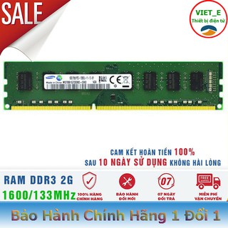 Bộ Nhớ Ram laptop DDR3 2GB 1333/1600MHz - Bảo Hành 3 Tháng