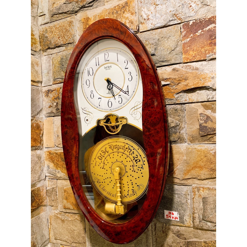 Đồng hồ treo tường Small World Nhật nội địa