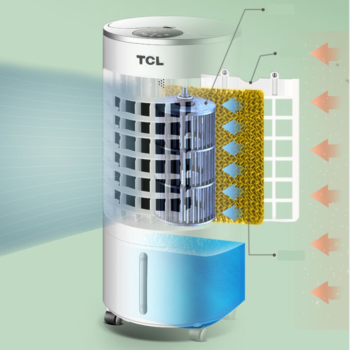 Quạt đá TCL mẫu tròn 12-20FRD  có khiển + 5 gel đá