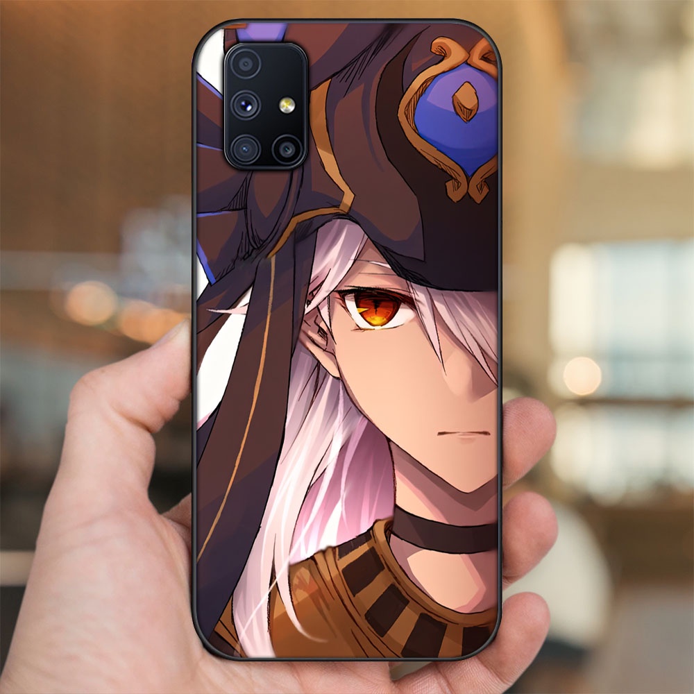 Ốp lưng Samsung M51 viền đen in hình Cyno Genshin Impact