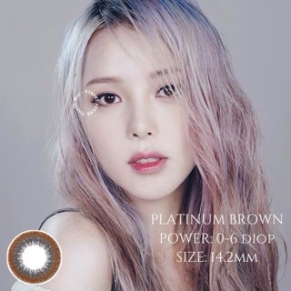 Lens vassen Platinum brown có độ cận