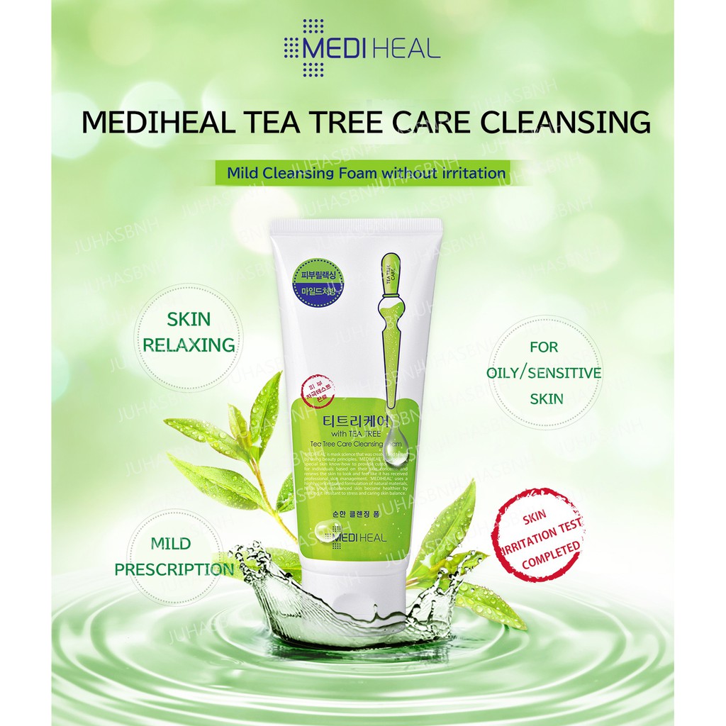 Mediheal Tea Tree Care Cleansing (170ml) _Sữa rửa mặt tạo bọt không gây kích ứng