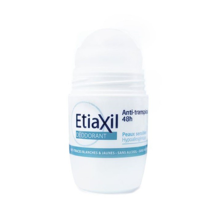 [Chính hãng] Lăn Khử Mùi Hàng Ngày ETIAXIL Deodorant Anti-Transpirant 48h Peaux Sensibles (50ml)
