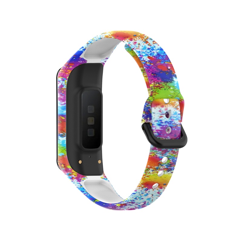 Dây đeo silicon họa tiết ngôi sao cho đồng hồ thông minh Samsung -Galaxy Fit 2 SM-R220