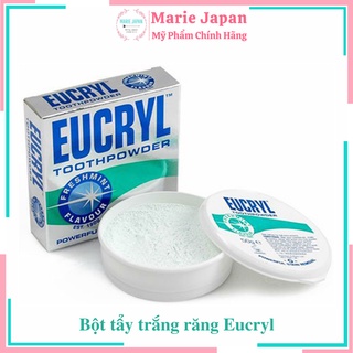 Bột tẩy trắng răng hương bạc hà Eucryl Powerful Stain Removal Toothpowder 50g