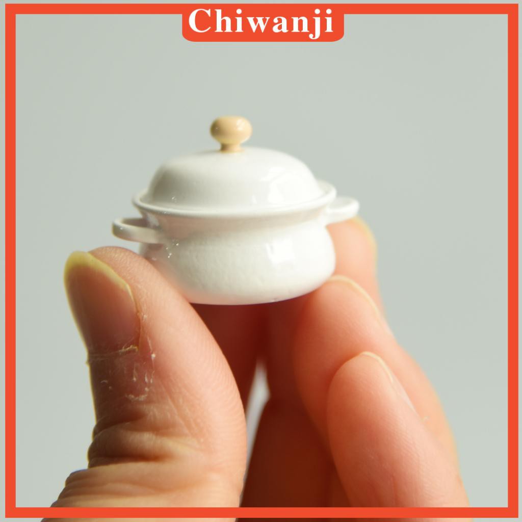 Mô Hình Nồi Nấu Súp Mini Tỉ Lệ 1: 12 Dùng Trang Trí Nhà Búp Bê