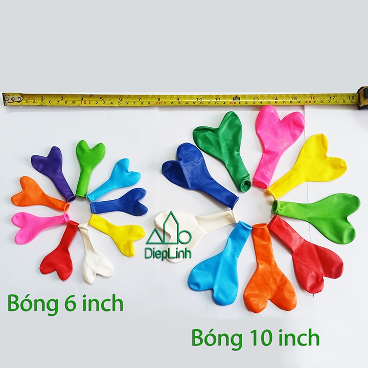 Set 50 quả bóng cao su hình trái tim