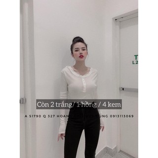 Áo Thun Giấy Dài Tay Cúc ngực