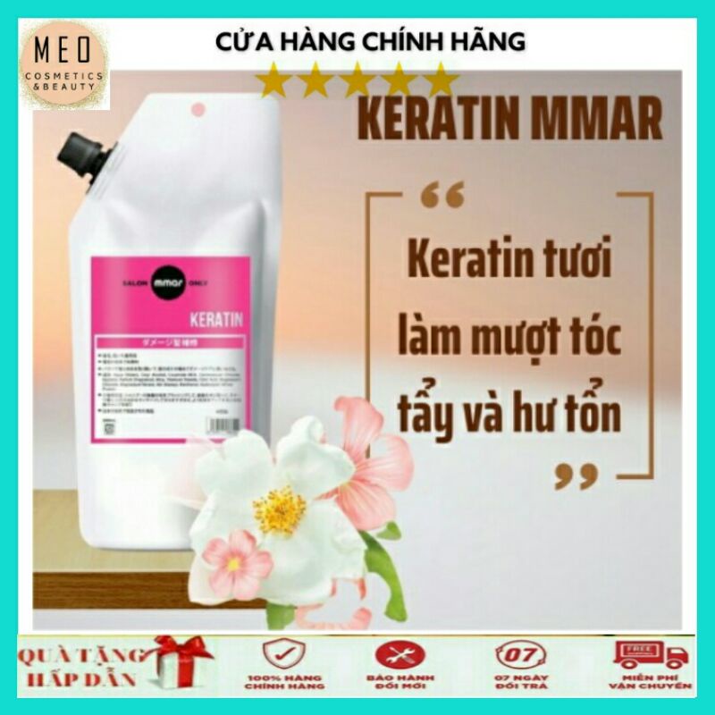 KERATIN BỌC TÓC  MMAR - Phục hồi tóc hư tổn Phủ bọc Keratin Mmar 500ml ( Nhật Bản )