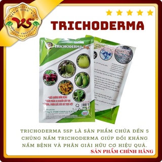 Chế phẩm hữu cơ diệt nấm đối kháng, tăng hiệu lực đối kháng cho cây trồng: TRICHODERMA - Gói 500g