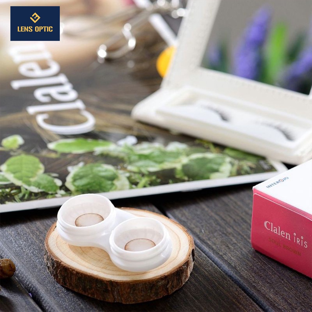Kính áp tròng 1 ngày LENS OPTIC màu Soul Brown có độ cho mắt cận